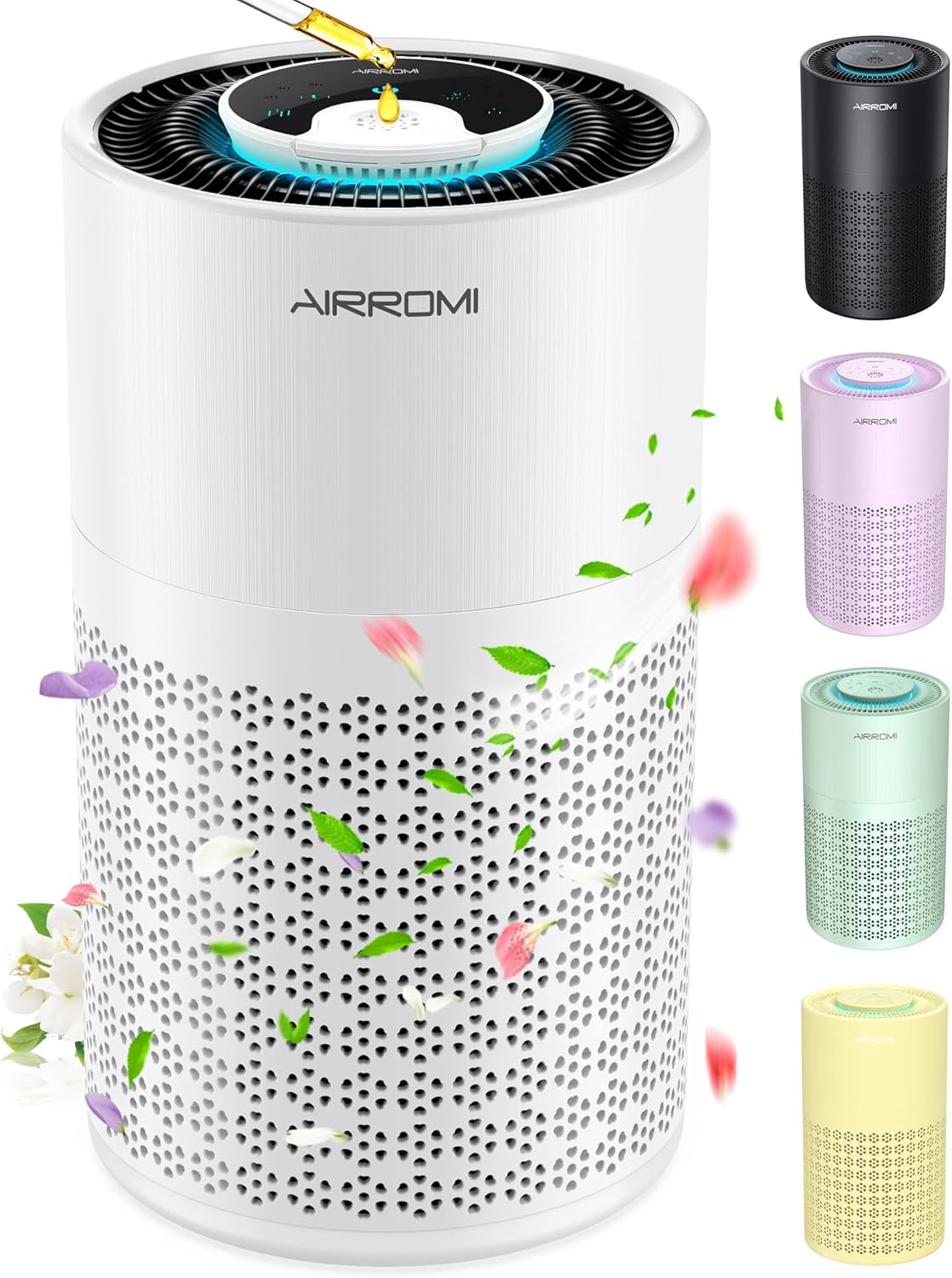 Air Purifier for Bedroom with HEPA 3-In-1 Filter, Pet Air Purifier for Home Cat