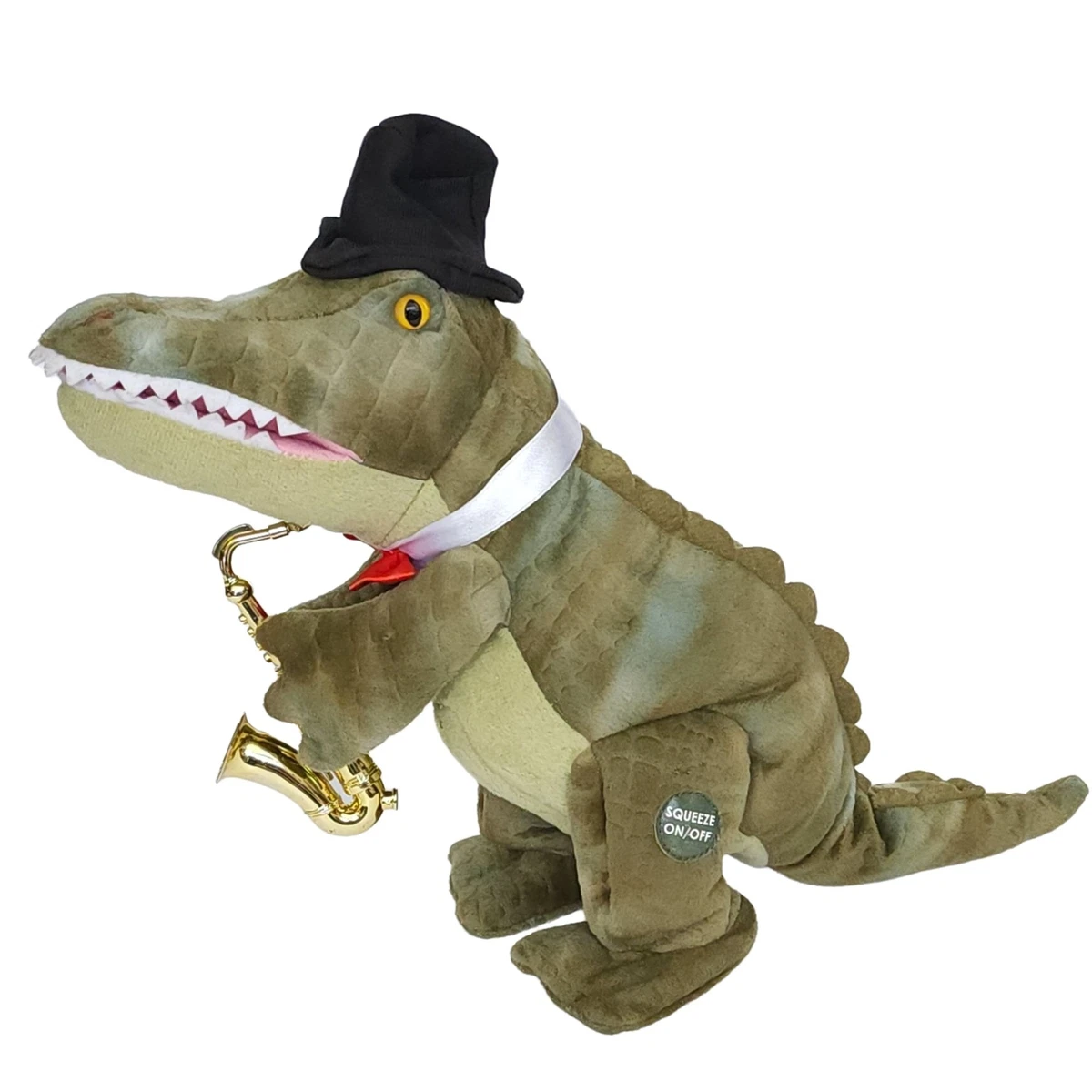 PBC Int'l Alligator Plush Sax PlayingAnimated Sings See You Later  Alligator *SE | eBay