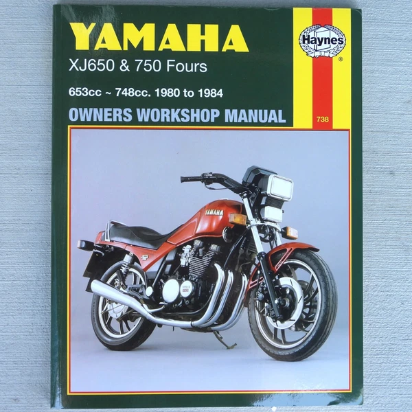クラニアル・テクニック教本　1979-1980 1980-1984 Yamaha XJ650 XJ750 XJ 650 750 Maxim Seca HAYNES REPAIR
