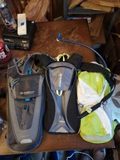 Lot Of 2 Outdoor products hydration back packs & 1 Camelbak  Water Pack