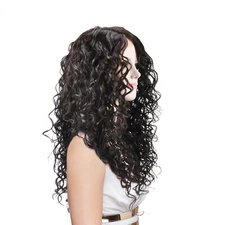 Brazilian High Density Synthetic Lace Front Wig Loose Curly Lace Hair WIgs Women