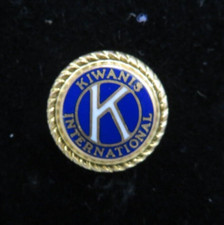 Kiwanis International Gold & Enameled Small Lapel Pin/ Tie Tack