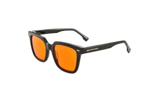 99.9% Blue Light Blocking Glasses for Men Women Anti Black Max Protect Orange