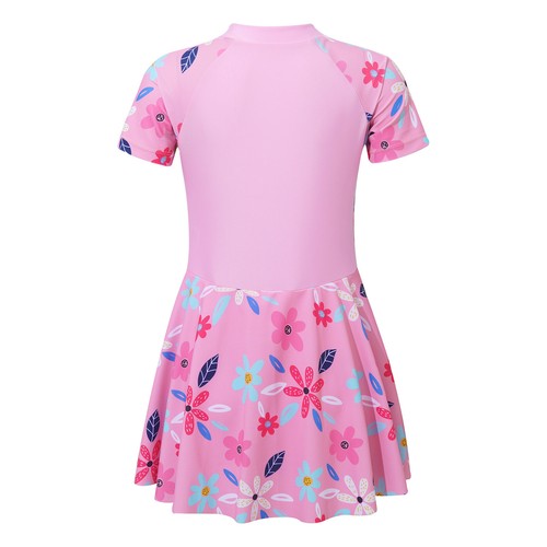 Girl One Piece Swimsuit with Skirt Bathing Suit Swimwear Bathing Suit Hawaiian - Picture 45 of 63
