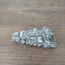 Vintage 1978 Bergamont Brass Works Steam Train Belt Buckle Made in USA