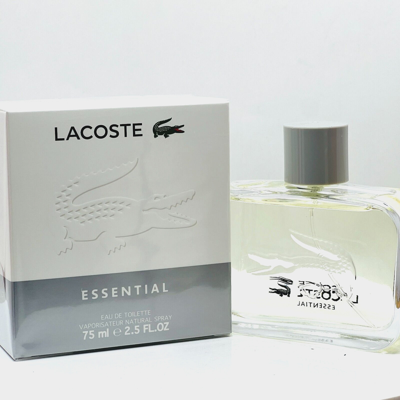 Lacoste Essential Eau De Toilette Natural Spray - 2.5oz/75mL - NIB