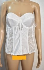 Dominique Lace Corset Bustier Size 42B White