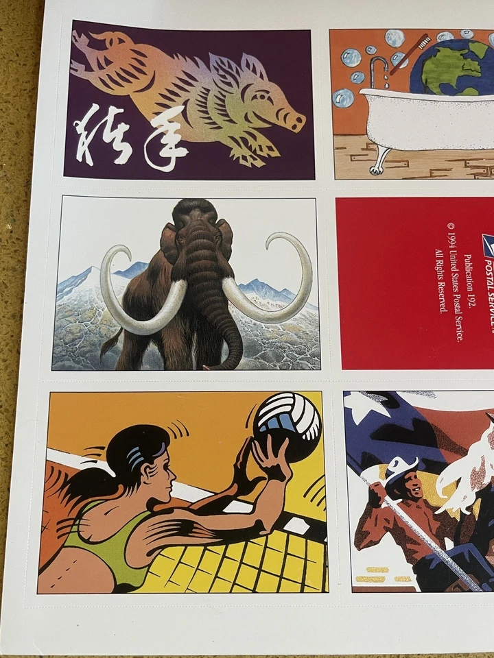 Vintage USPS Treasury of Stamp Cards 1995 - Total of 25 Collector Card Booklet - Image 4 of 4