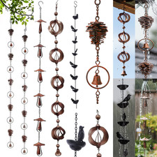 Metal Rain Chain for Gutters Downspout Outsid...