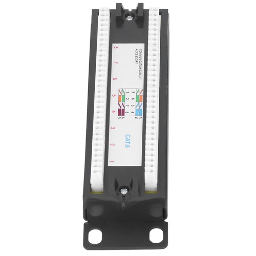 8 Ports Wall Mount Network Patch Panel UTP Cat6 Unshielded Wiring Bracket For 2♫ - Picture 2 of 12