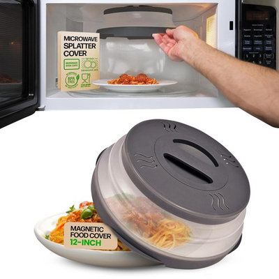 #ad #ad HOVER COVER Magnetic Microwave Splatter Cover with High Power Strongest $53.20