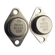 2N5885 NPN Power Silicon Transistor TO-3 Pack of 2