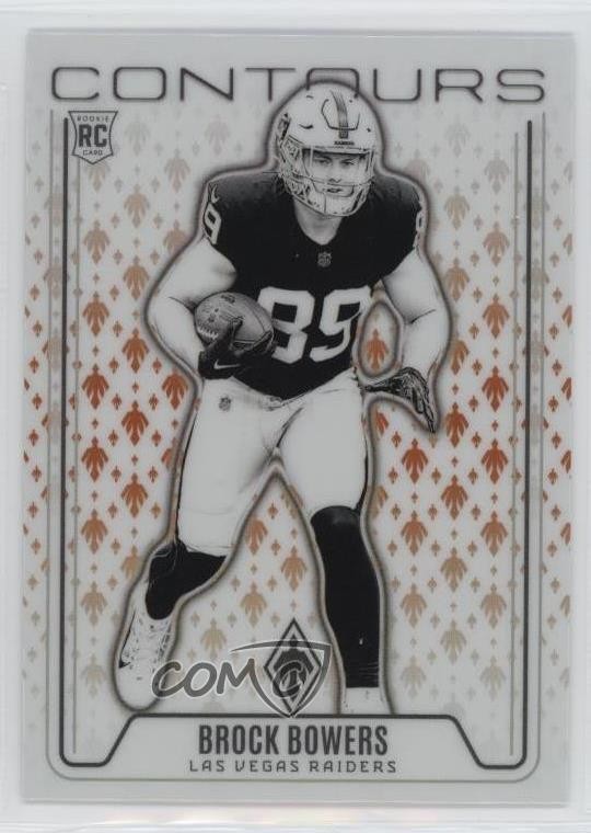 2024 Panini Phoenix Contours Orange Brock Bowers #CON-BBS Rookie RC 3pb