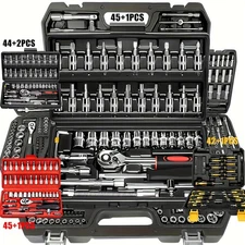 High-End Professional Tool Set, 45+1/44+2/898+1 pcs Auto Repair Ratchet Kit