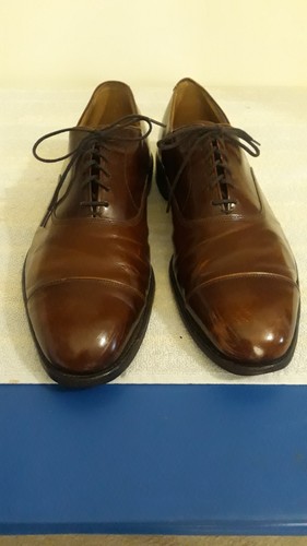 Allen Edmonds Park Avenue mens 10.5 D cap toe brown
