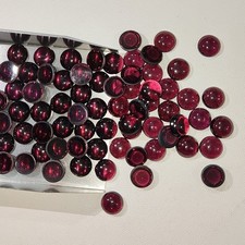 AAA Beautiful Round Cabochon 8mm Garnet Hyderabadi For Making Jewelry