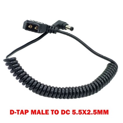 D-tap to DC2.5 For DSLR Rig Power V-Mount Anton Battery Cable Dtap to 12V DC NEW