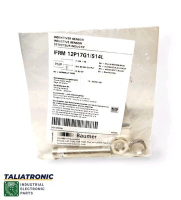 Baumer Induktiver Sensor IFRM 12P17G1/S14L inductive sensor 10141516 / Neu, New 