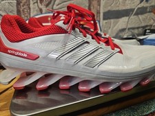 Adidas Spring Blade Grigio Chiaro Con Bordo Rosso Uomo 12