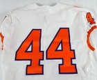 2017-22 Clemson Tigers #44 Game Issued Pos Used White Jersey Football NP R 44 67 — photo 8