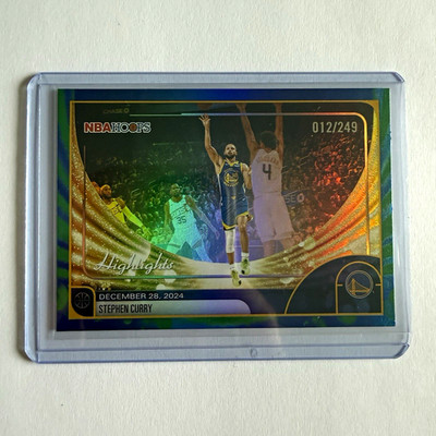 Topps Stephen Curry Golden State Warriors Highlights #261 Parallel 012/249 NBA