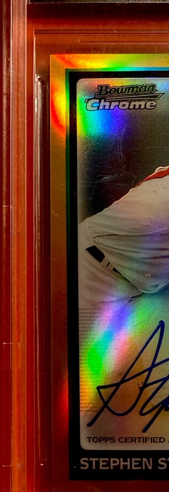 Stephen Strasburg Bowman 2010 cromo dorado ref automático RC SP 09/50 BGS 9 como nuevo 10 automático Foto 2 de 4