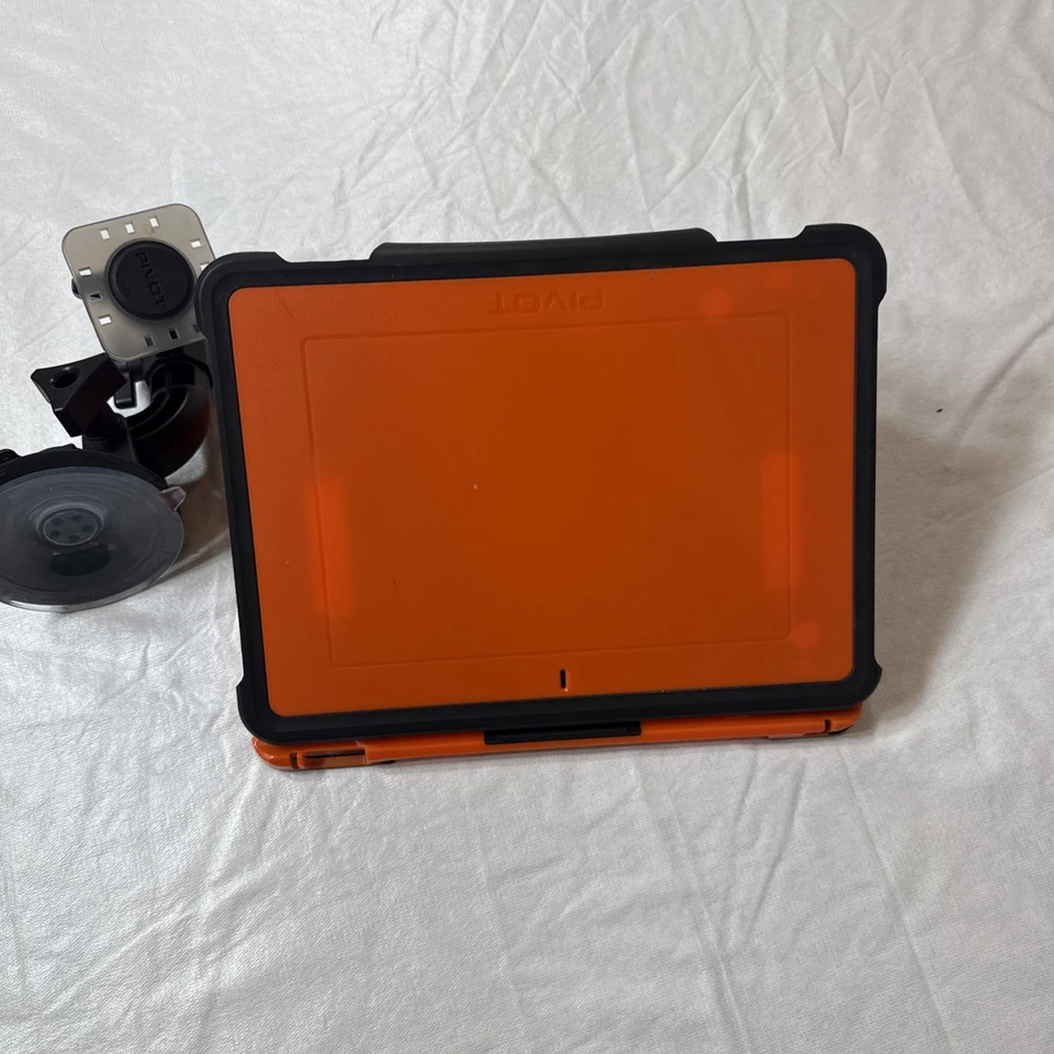 Funda Pivote Naranja/Negro A020A Para iPad M2 M3 Con Accesorio de Succión Pilotos Foto 3 de 4