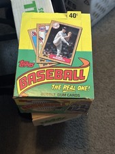 1987 Topps Baseball Wax Box 36 Unopened Packs Bonds McGwire Bo Jackson Rookies