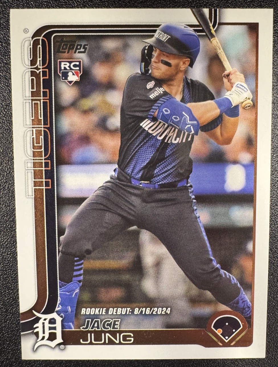2025 Topps Update Jace Jung (RC) Debut #US93 Tigers