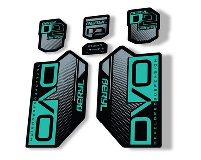 DVO Beryl D2 2019 Gabel Federung Aufkleber Factory Decal selbstklebend Delphin