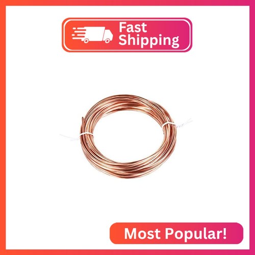 uxcell Refrigeration Tubing 3mm OD x 2mm ID x 19.5Ft Length Copper Tubing Coil