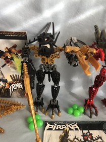 LEGO BIONICLE 6 PIRAKA 8900 8901 8902 8903 8904 8905 + 8626 Irnakk book & parts