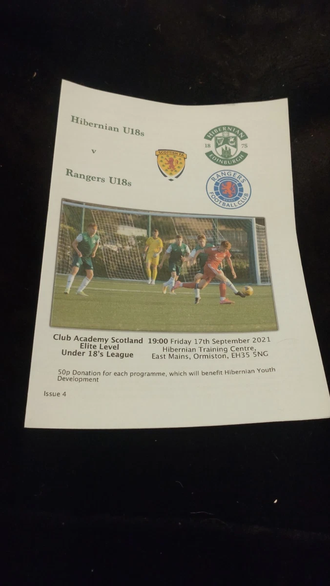 Programme Match Dundee United Reserves V Rangers Reserves – Coupe De La Réserve – 30/10/1985
