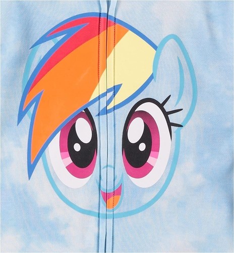 My Little Pony Magical Rainbow Dash Cosplay Hoodie for Girls - Super Soft &... - Picture 4 of 7