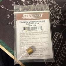 Redding Titanium Nitride Neck Sizer Bushing 76338
