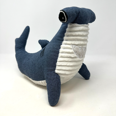 #ad Members Mark Hammerhead Shark Plush Stuffed Animal Blue White 12quot; $22.99
