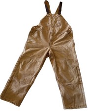 Carhartt 125th Anniversary Double Knee Duck Bib Overall USA 46x30 R02BRN Rare