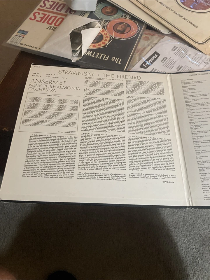 Ansermet Memorial Album: Stravinsky: The Firebird, London CS.6645/46, 2 LP, EX - Image 3 of 4