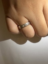 Bvlgari Wedding Band ring w/diamond Authentic    