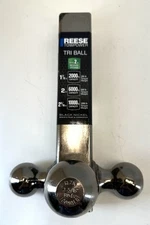 Reese Towpower Tri Ball Trailer Hitch Ball Mount 1 7/8, 2, 2 5/16 in 7039800