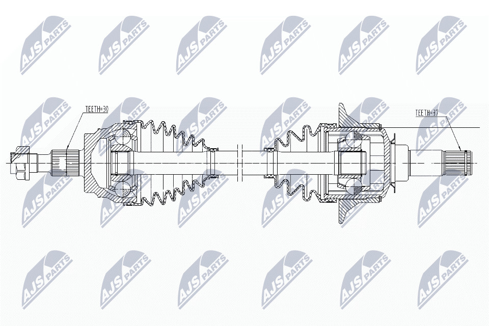 N.T.Y. NPW-ME-162.NTY Drive Shaft for MERCEDES-BENZ - Image 8