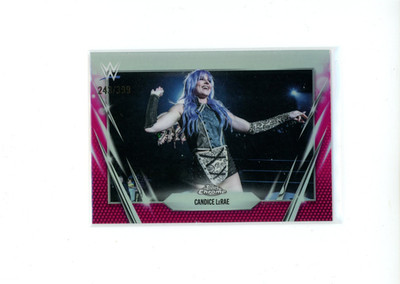 2026 Topps Chrome WWE Candice LeRae #90 Magenta Refractor 243/399