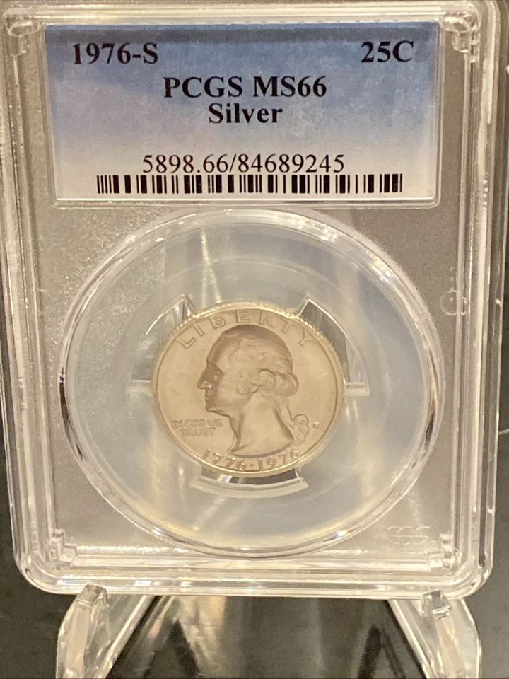 1976-S Washington Silver Quarter PCGS MS 66 Silver - Image 4 of 4