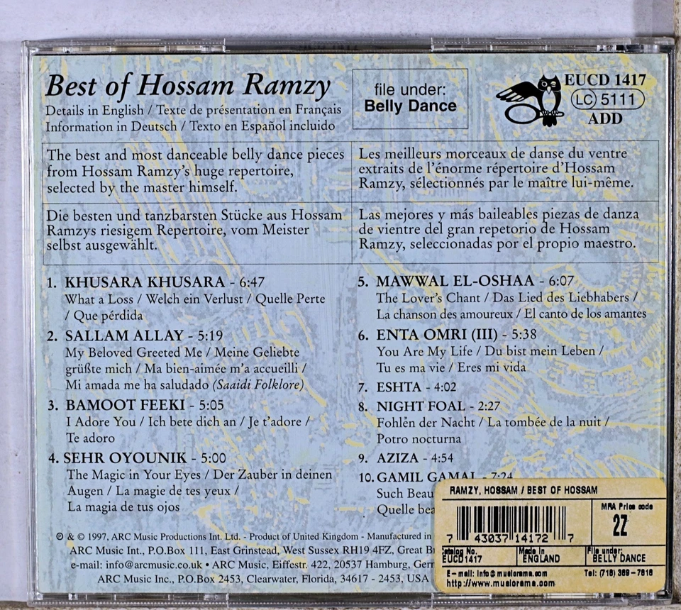 Hossam Ramzy - Best of Hossam Ramzy (CD 1997) Foto 2 de 2