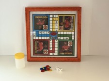 Ludo Board Game 9x 9inches With 2 Dice and Seeds