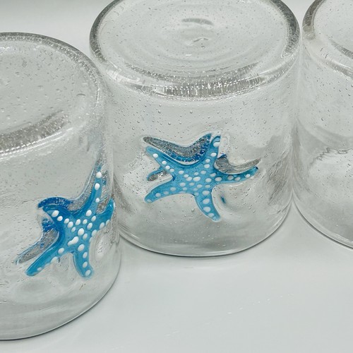 4er Set Lenox Seestern Bubble Glas Double Old Fashioned Gläser - Bild 8 von 13