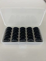 Genuine Bernina 8 Series Sewing Machine Jumbo Bobbins Set of 25 with Case