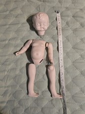 Antique 4.5"Bisque Porcelain Head, Legs Arms Doll Making/Replacement Parts