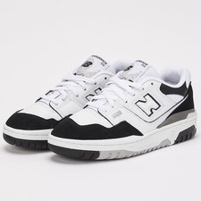 New Balance 550 Leather Sneakers GSB550CA Low Top Sports Shoes White/Black
