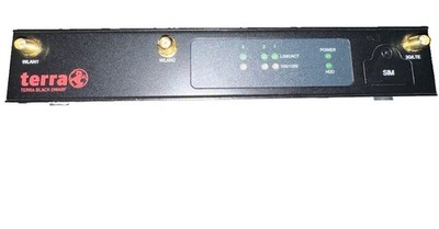 Terra Black Dwarf Firewall Mini PC Atom E3815 4GB RAM 8GB mSATA 4x Gigabit LAN